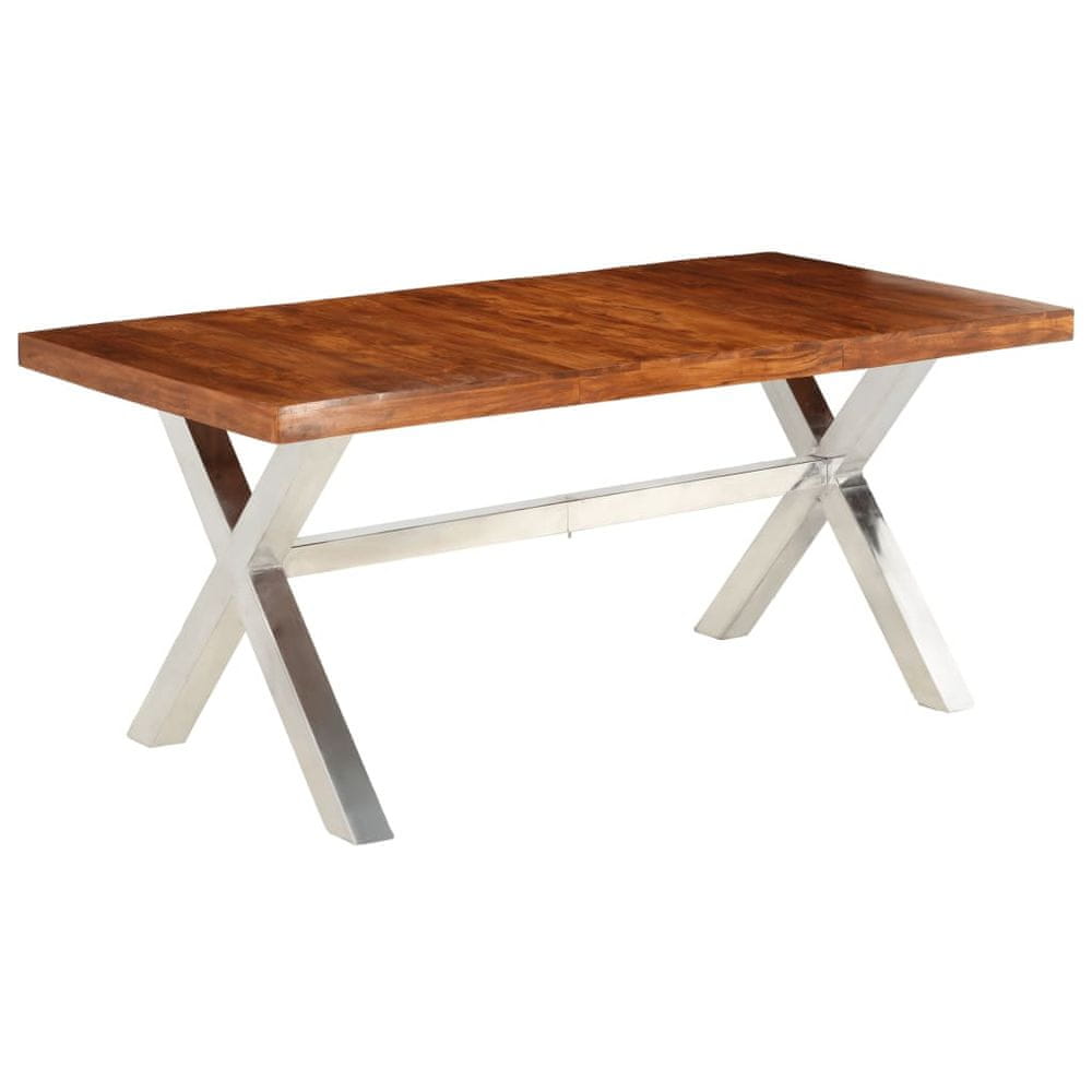 Petromila vidaXL Drevený jedálenský stôl, sheeshamový povrch 180x90x76 cm